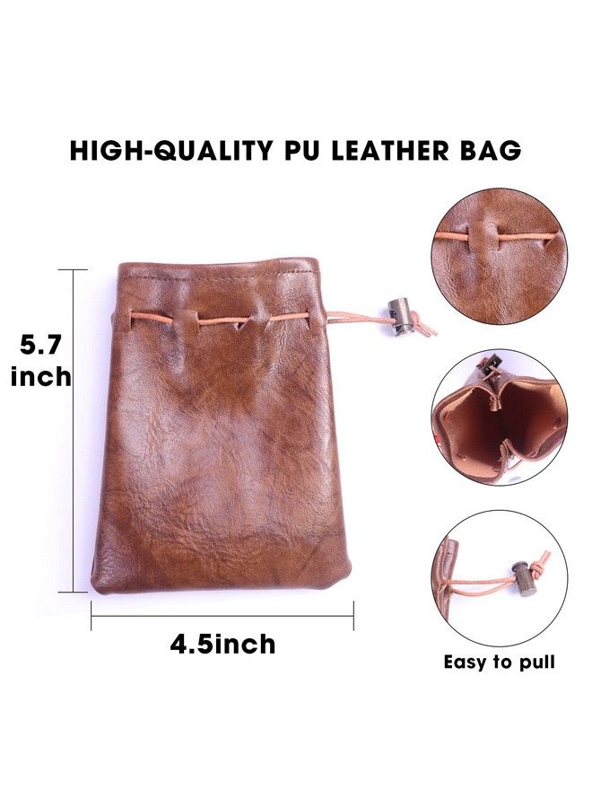 Byhoo 70Pcs Metal Dnd Coins & Pu Leather Bag Contains 30 Gold Coins 20 Sliver Coins And 20 Copper Coins Fantasy Coins For Board Game Game Token With Retro Leather Pouch Medieval Game Retro Props  - Image 4