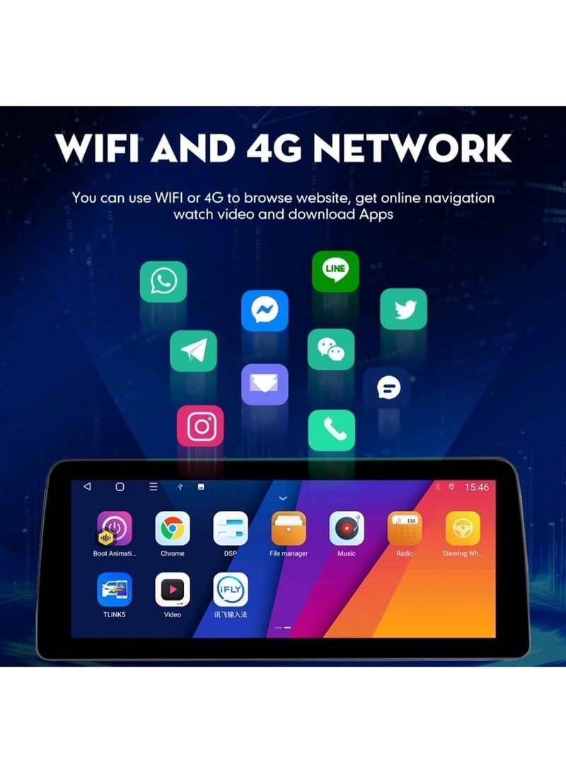 SHEZA STAR Android Car Stereo for Toyota Rav4 2018-2023 2GB RAM 32GB ROM Support Carplay, M-Link Wi-Fi BT, Radio GPS, 12.3 Inch IPS Touch Screen with AHD Camera Included - Image 3