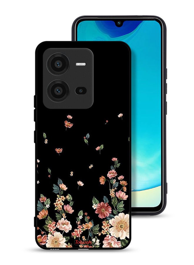 Tolwak Vivo V25 5G Protective Case Cover Small Flowers In Bottom - Image 1