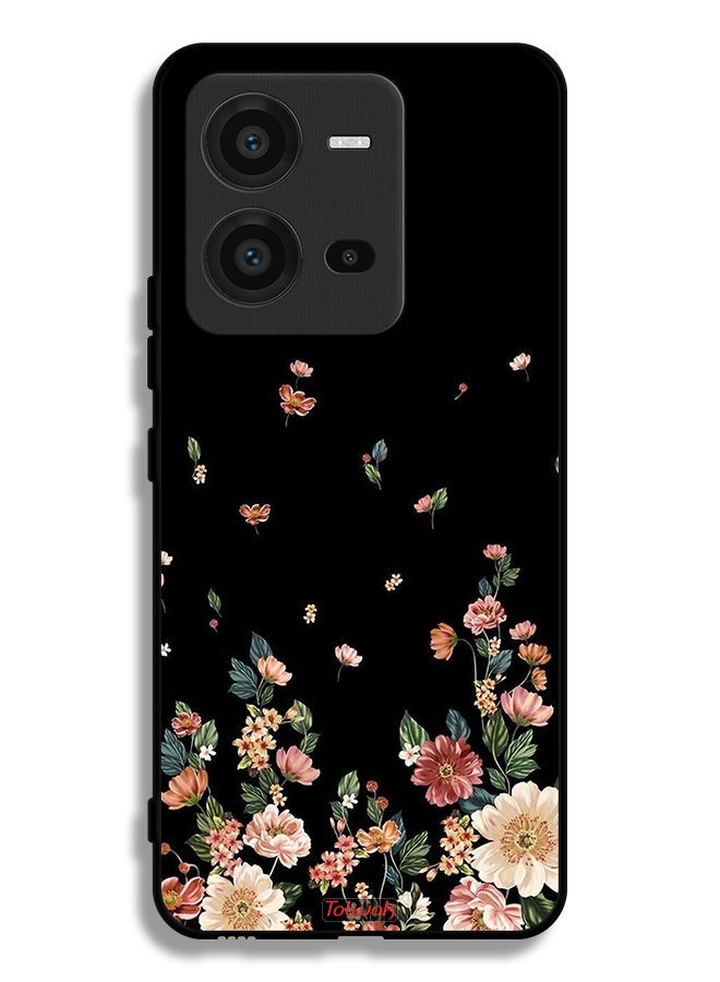 Tolwak Vivo V25 5G Protective Case Cover Small Flowers In Bottom - Image 2