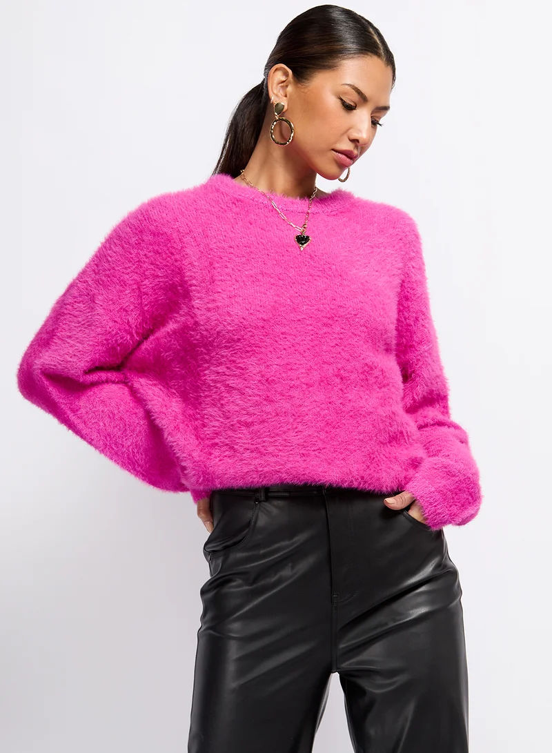Little Mistress Crew Neck Knitted Cardigan