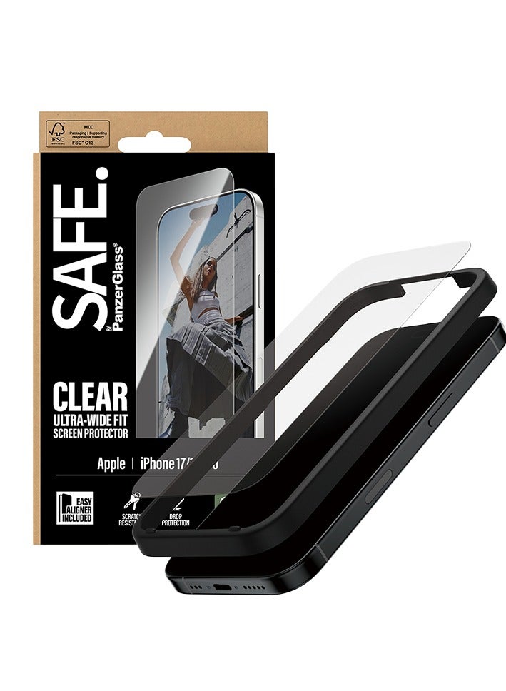 PanzerGlass SAFE Screen Protector Ultra-Wide Fit iPhone 17 and 16 Pro - Clear - Image 2