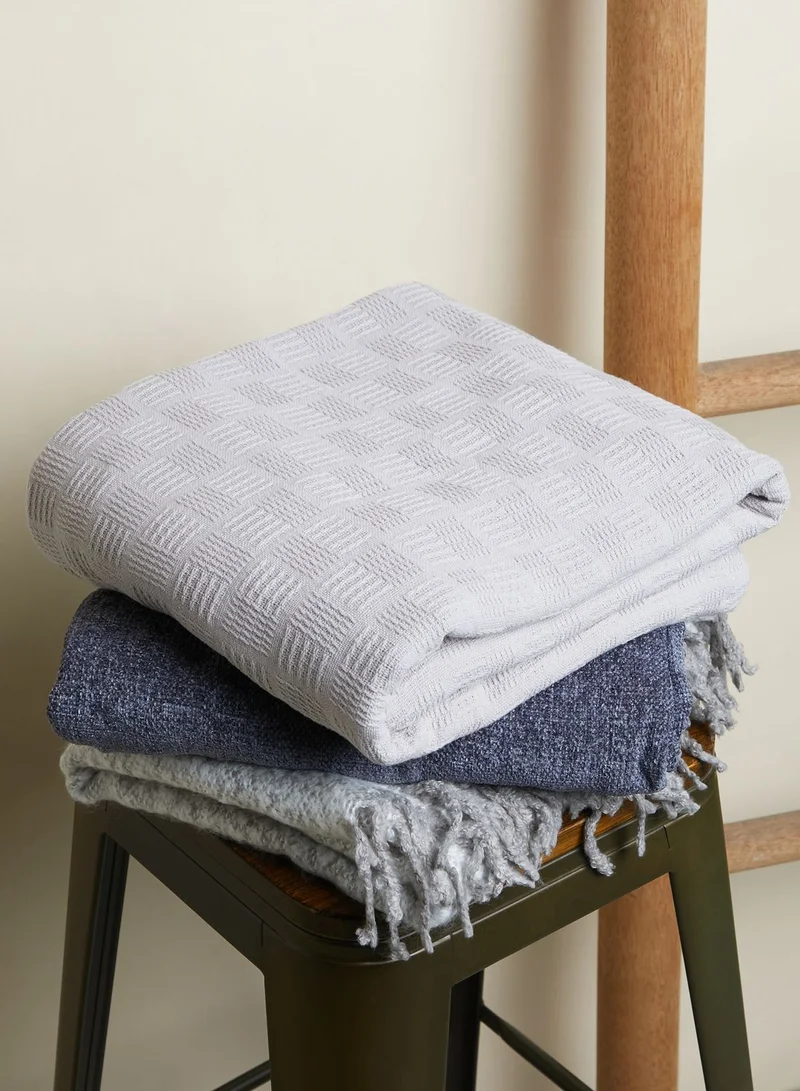 Noire Edit Knitted Blanket 180 X 200Cm