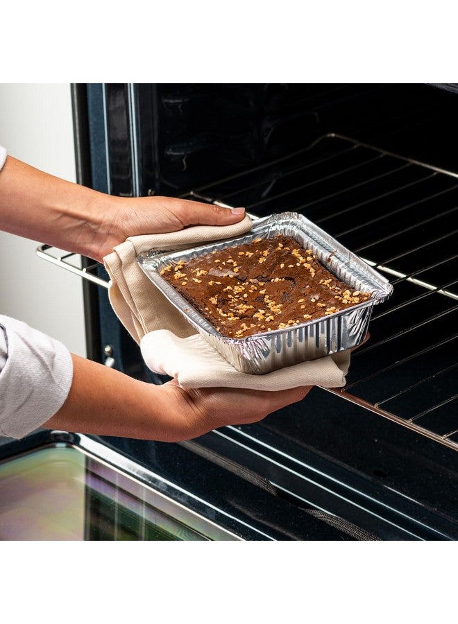 Comfy Package Comfy Package [50 Sets 2 lb Capacity Disposable Aluminum Foil Pans with Lids, 8x5 inch Take-Out Pans, with Clear Plastic Dome Lids - Great for Baking, Cooking, Storage, and Freezing  - Image 4