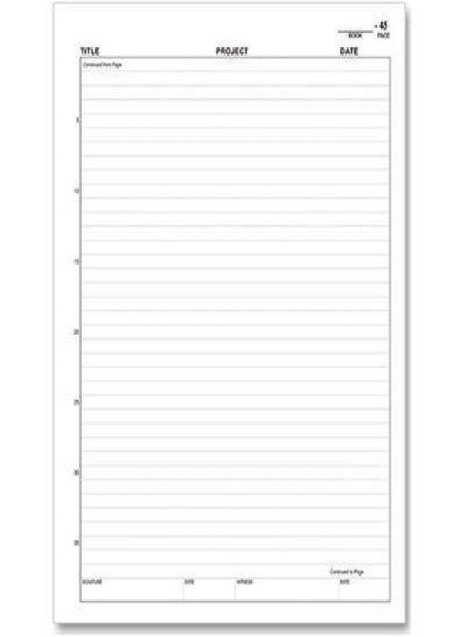 BookFactory BookFactory Chemistry Lab Notebook (Scientific Ruled Format) No Duplicate Pages- 8.5" X 11" 100 Pages [Wire-O Bound] (LAB-100-WTR-CHEM)  - Image 5