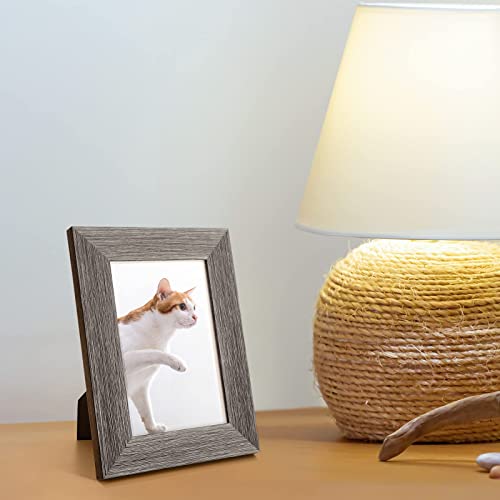 TWING 4X6 Picture Frames Collage Set of 6, Photo Collage Frame for Wall Decor or Table Top Display Gray - Image 2