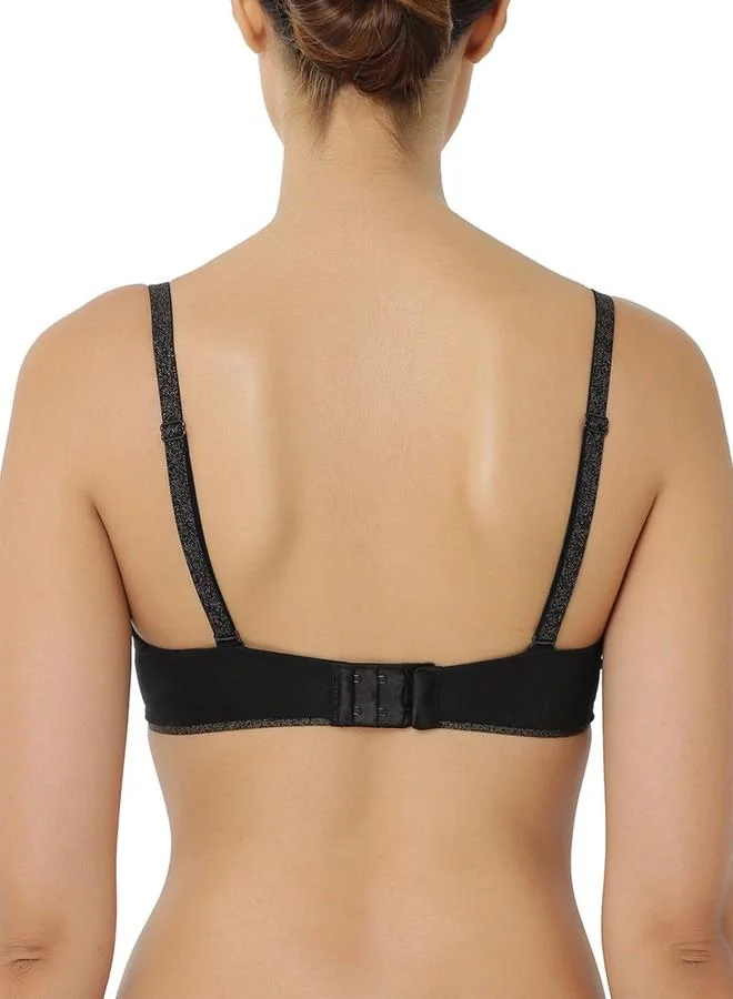 ترايامف Triumph International Everyday Invisible Padded Wired Sparkle T-Shirt Bra( 122I720 K9_Black Combination_34B)
