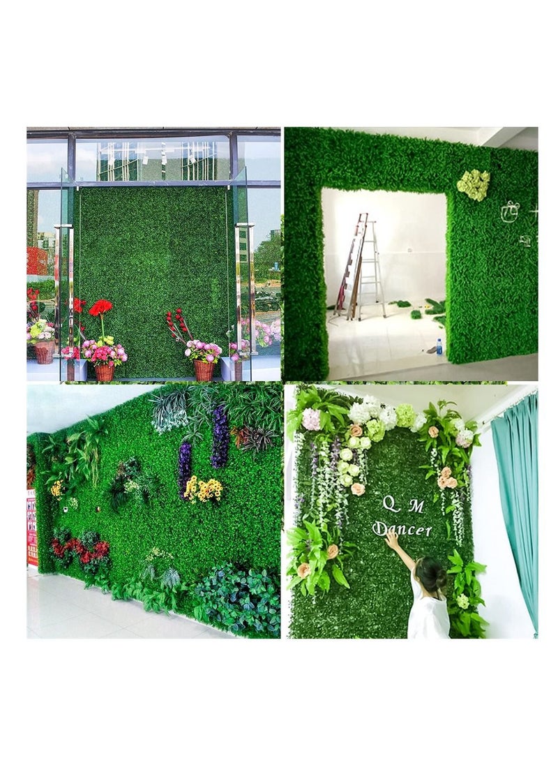 BLOOMING TIME - 8 Pack Artificial Boxwood Panels Topiary Hedge Plants Artificial Greenery Fence Panels for Greenery Walls,Garden,Privacy Screen,Backyard and Home - Image 1