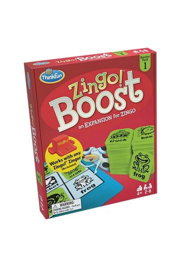 Think Fun - مجموعة Thinkfun Zingo! Booster Pack 1. حزمة توسعة للعبة Zingo! للأطفال من سن 4 سنوات فما فوق، وهي واحدة من أكثر ألعاب الطاولة شعبية للأولاد والبنات وأولياء أمورهم - Image 1