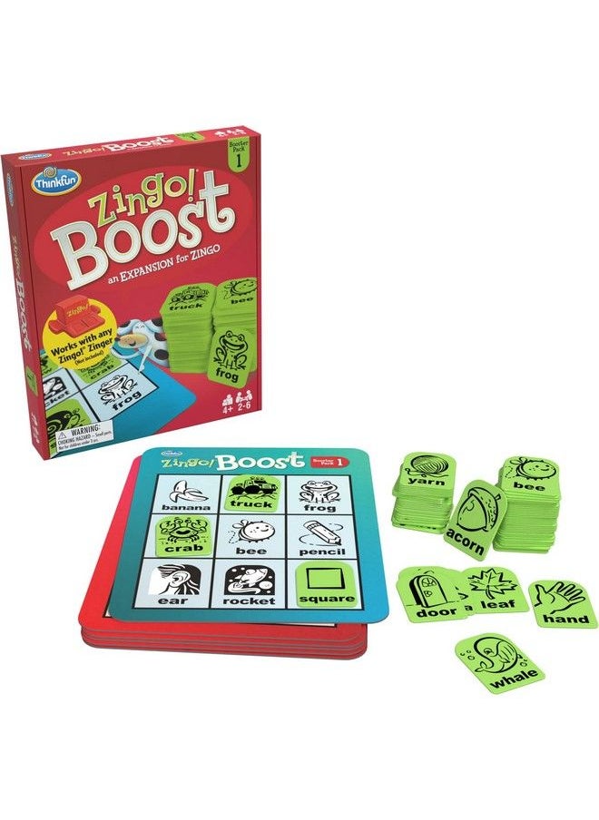 Think Fun - مجموعة Thinkfun Zingo! Booster Pack 1. حزمة توسعة للعبة Zingo! للأطفال من سن 4 سنوات فما فوق، وهي واحدة من أكثر ألعاب الطاولة شعبية للأولاد والبنات وأولياء أمورهم - Image 1