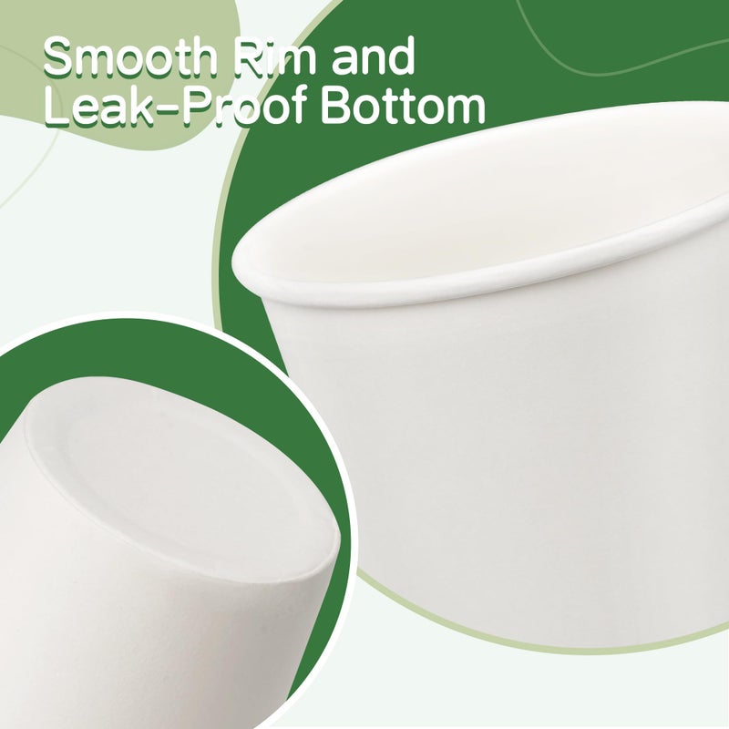 ECOEXTRA 300 Pack 3 oz Bathroom Paper Cups, Small Coffee Cups, Disposable Mini Mouthwash Cups, Suitable for Bathroom, Market, Shops, Party, Picnic, Travel, and Events - Image 3