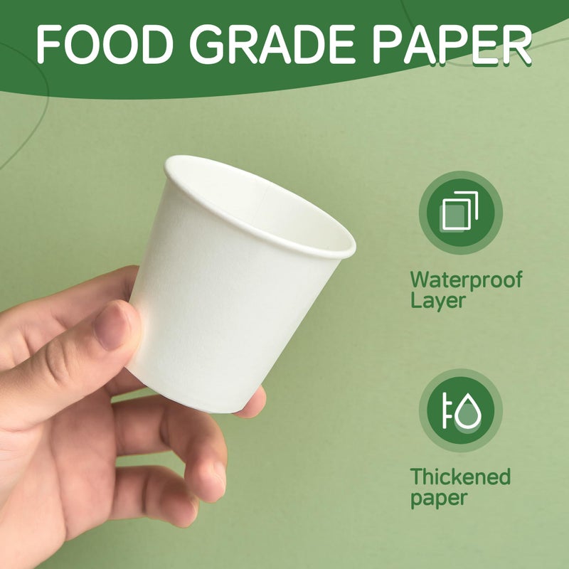 ECOEXTRA 300 Pack 3 oz Bathroom Paper Cups, Small Coffee Cups, Disposable Mini Mouthwash Cups, Suitable for Bathroom, Market, Shops, Party, Picnic, Travel, and Events - Image 5