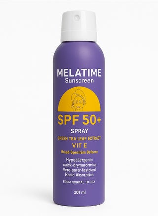 بخاخ واقي شمس ميلاتايم SPF 50+ بحماية عالية - مستخلص الشاي الأخضر وفيتامين E - 200 مل - pzsku/Z5804E2A8B7CA106D61FFZ/45/1747912021/bb1e8bad-9381-4679-bb4c-a96eade58142