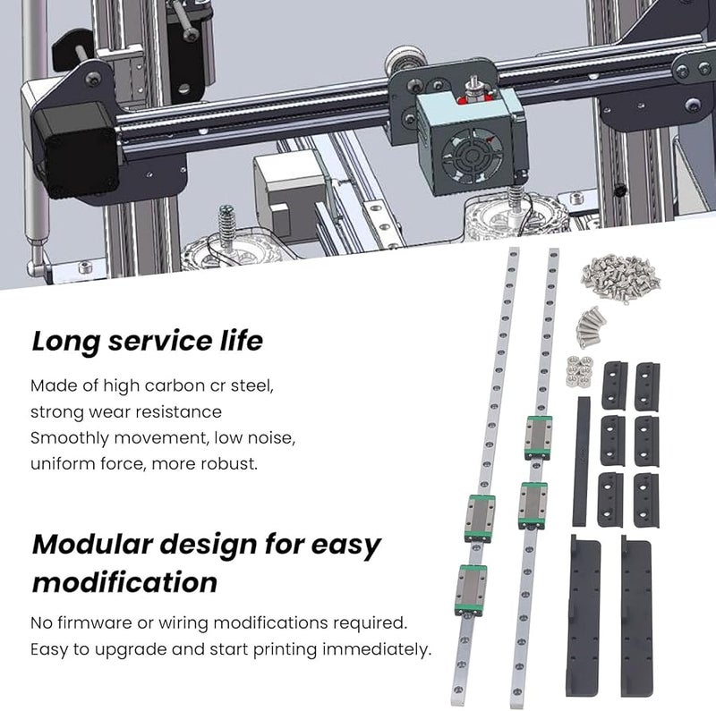 3D Printer Y Axis Linear Rail Kit Low Noise High Accuracy Upgrade Accessory - Image 3
