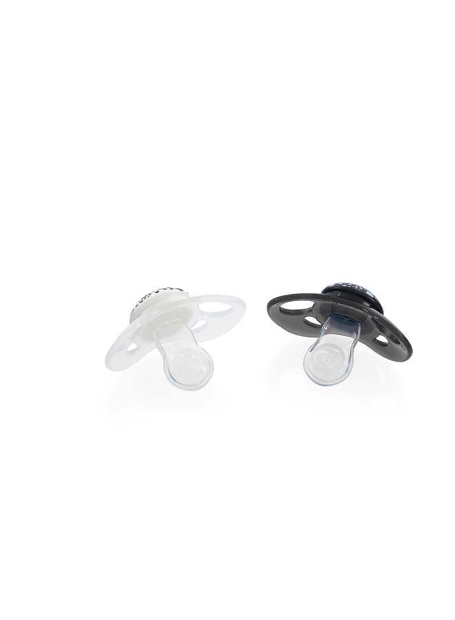 Twistshake 2x Pacifier Black White 6+m - Image 1