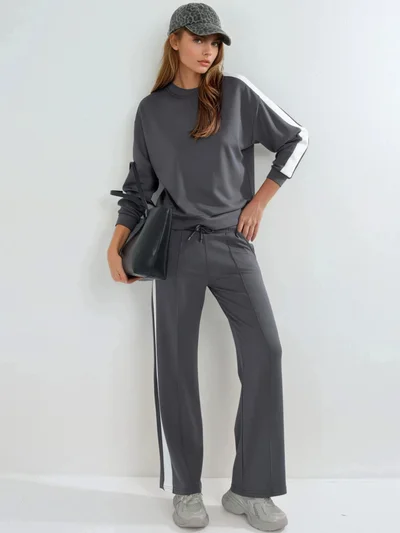 HICCUP Modal Touch Regular Fit Sweatshirt & Pants Set Bersan Collection