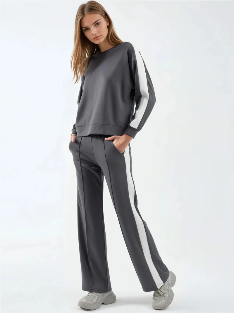 HICCUP Modal Touch Regular Fit Sweatshirt & Pants Set Bersan Collection