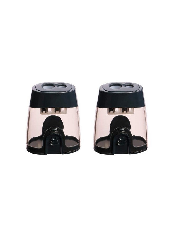Eagle Manual Pencil Sharpener 2 Holes For Standard And Jumbo Color Pencils 24×51×63 Mm Perfect For Kids Pack Of 2 - Image 1