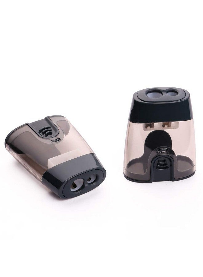 Eagle Manual Pencil Sharpener 2 Holes For Standard And Jumbo Color Pencils 24×51×63 Mm Perfect For Kids Pack Of 2 - Image 2