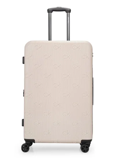كالفن كلاين حقيبة سفر Insignia 2.0 Hardside Spinner ذات العجلات، خفيفة الوزن للغاية من مادة ABS، 4 عجلات مزدوجة، لون حجري