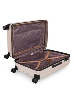 كالفن كلاين حقيبة سفر Insignia 2.0 Hardside Spinner ذات العجلات، خفيفة الوزن للغاية من مادة ABS، 4 عجلات مزدوجة، لون حجري  - Image 4