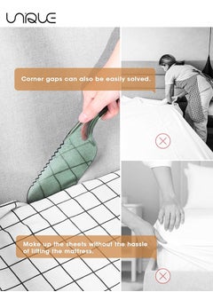 Unique 2 Pack Bed Sheet Tucker Tool, Sheet Holder Tightener, Gap Organizer Portable, Bed Maker Tool Helper,  For Changing Sheets - Green and Pink  - Image 5