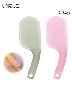Unique 2 Pack Bed Sheet Tucker Tool, Sheet Holder Tightener, Gap Organizer Portable, Bed Maker Tool Helper,  For Changing Sheets - Green and Pink  - Image 1