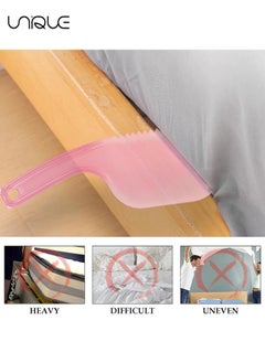 Unique 2 Pack Bed Sheet Tucker Tool, Sheet Holder Tightener, Gap Organizer Portable, Bed Maker Tool Helper,  For Changing Sheets - Green and Pink  - Image 4
