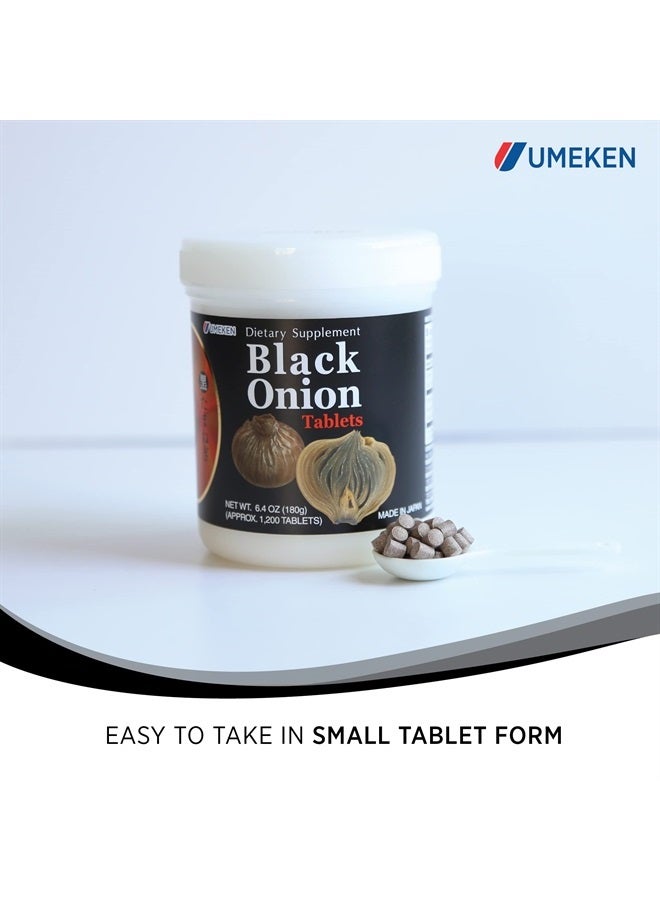 umeken Black Onion Extract Tablets - Fermented Concentrate with Quercetin, Antioxidant, Dietary Supplement, 1333 Count Tablets, 1 Pack - Image 4
