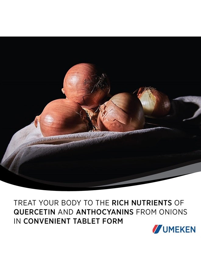 umeken Black Onion Extract Tablets - Fermented Concentrate with Quercetin, Antioxidant, Dietary Supplement, 1333 Count Tablets, 1 Pack - Image 3