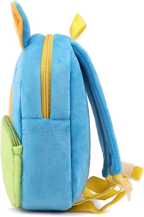 blue tree Cute Kids Backpack Toddler Bag Plush Animal Cartoon Mini Travel Bag for Baby Girl Boy 1-5 Years (s, Little Puppy, Sky Green) - Image 2