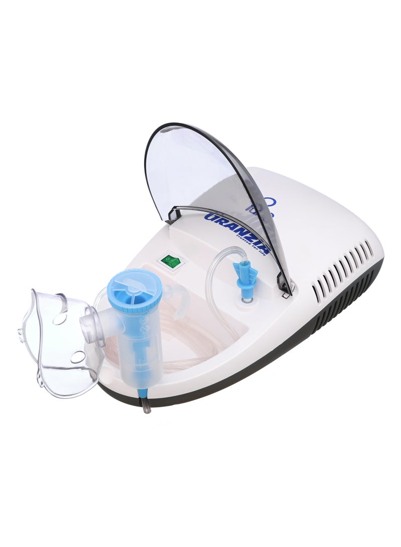 Granzia Pure Compressor Nebulizer Steam Inhaler Machine for Adults & Kids With Medicine Cup, Adult & Child Masks Quiet Portable Device for Asthma, Cold,Sinus & Allergy Relief - Image 1