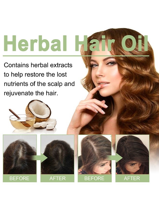 OUHOE - Adivasi Hair Oil Herbal - Original Hair Growth Oil 3 IN 1 Original Hair Adivasi Hair Growth Oil | Ayurvedic Adiwasi Herbal Kesh tel with Natural Rosemary essential & Biotin for Control Hairfall anti dandruff 100ml - Image 1