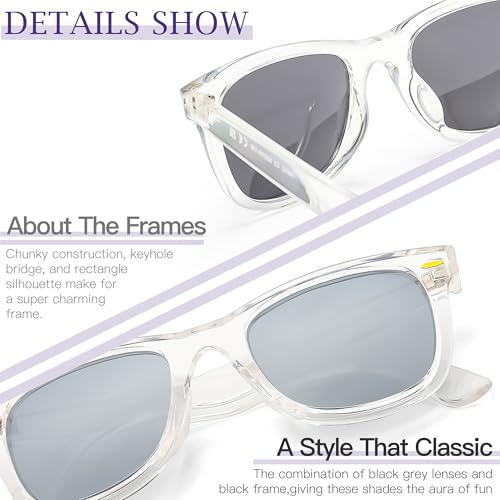 SIPHEW Polarized Sunglasses for Women & Men - UV400 Mirrored Beach Eyewear, Designer Unisex Fashion Sunglasses Medium Fit - Image 4