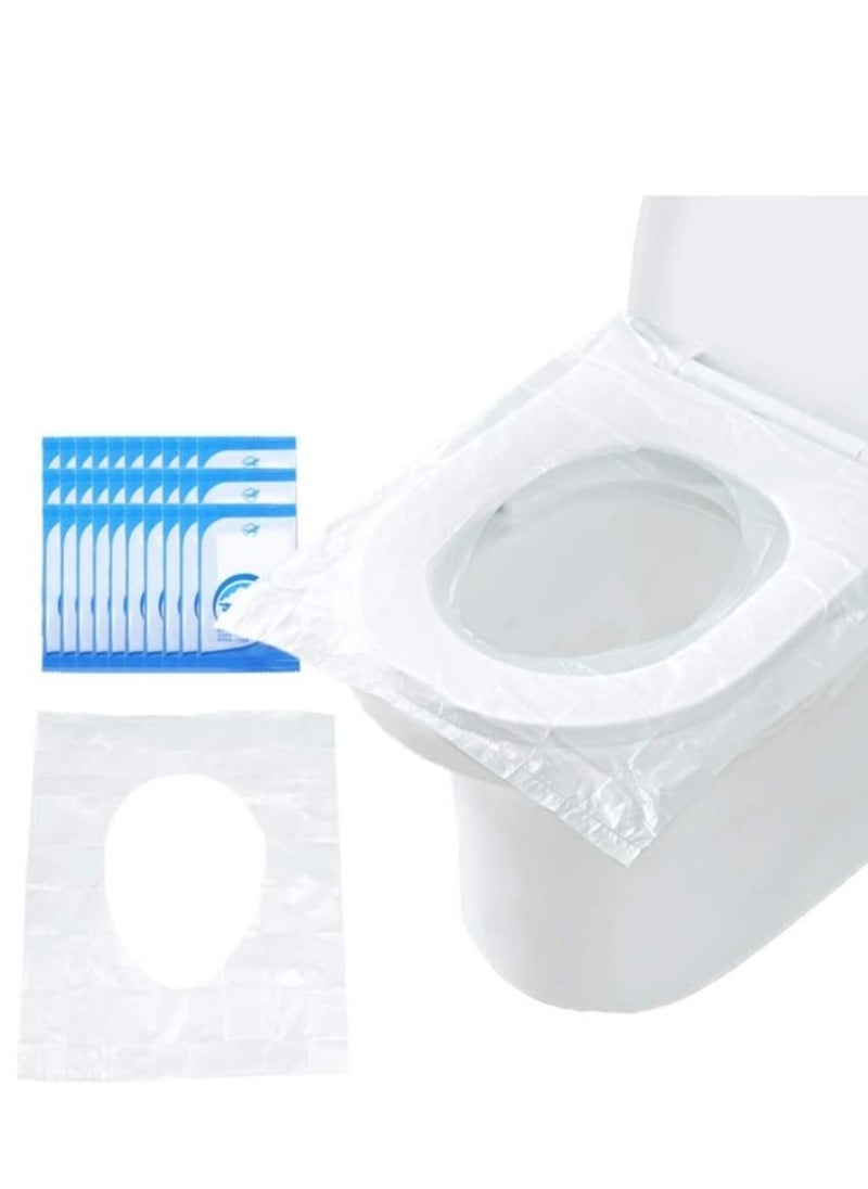 Hi homey 50 PCS Travel Disposable Toilet Seat Cover Waterproof Portable WC Pad Toilet Mat For Baby Pregnant Mom,Independent Packing  - Image 1