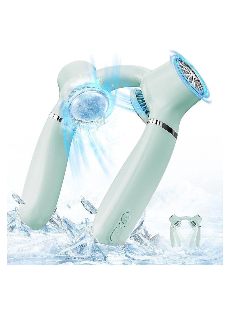 4000mAh Rechargeable Portable Neck Air Conditioner Fan - 360° Around Cooling  - Image 1