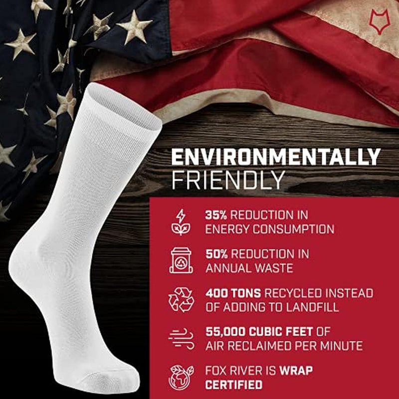 Fox River Outdoor Hockey Wick Dry Coolmax Crew Liner Socks - White - Image 5