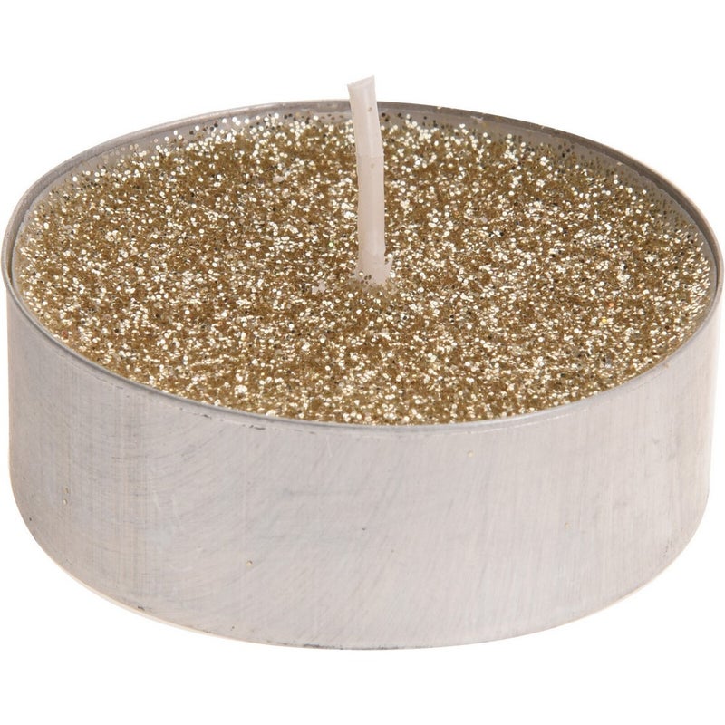 Koopman Tealight Candle Set – 8pcs Gold Tea Lights, Unscented Candles for Home, Christmas, Holiday & Seasonal Decoration, Wedding & Party Use - Image 2