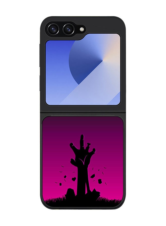 Stylizedd Rugged Black edge case for Samsung Galaxy Z Flip6, Slim fit Soft Case Flexible Rubber Edges Anti Drop TPU Gel Thin Cover -  Reach - Image 1