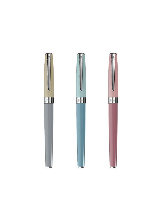 Pimio Morandi Color Series قلم حبر - قلم توقيع للرجال والنساء، هدية التخرج، ممارسة الخط للطلاب، هدية مكتب الأعمال 717 وردي - Image 3