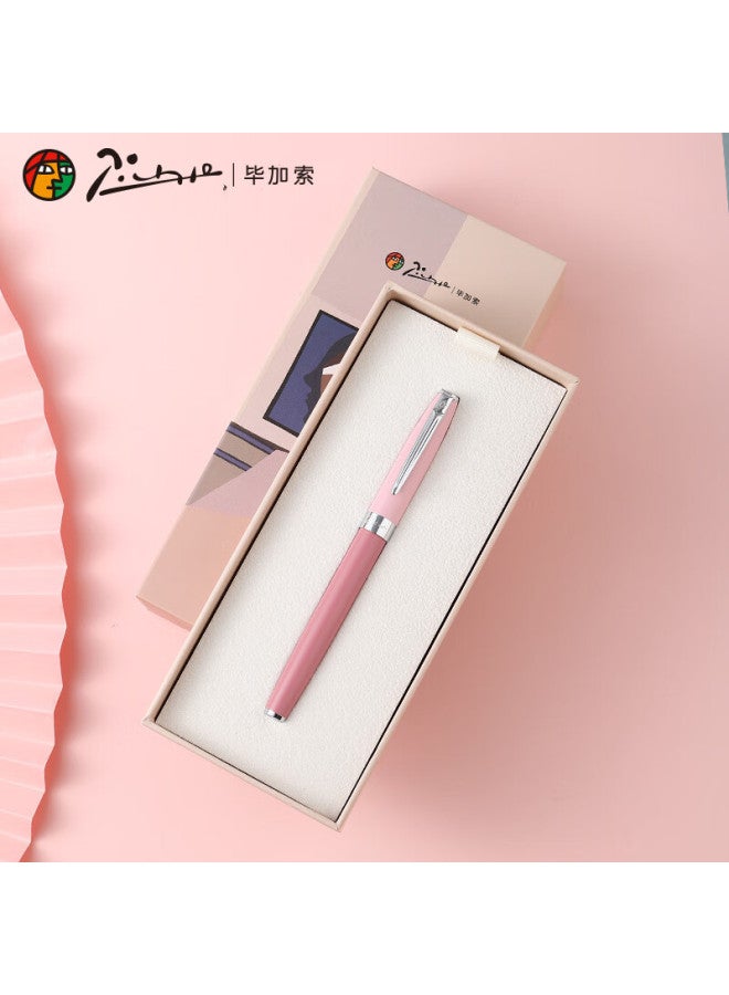 Pimio Morandi Color Series قلم حبر - قلم توقيع للرجال والنساء، هدية التخرج، ممارسة الخط للطلاب، هدية مكتب الأعمال 717 وردي - Image 1