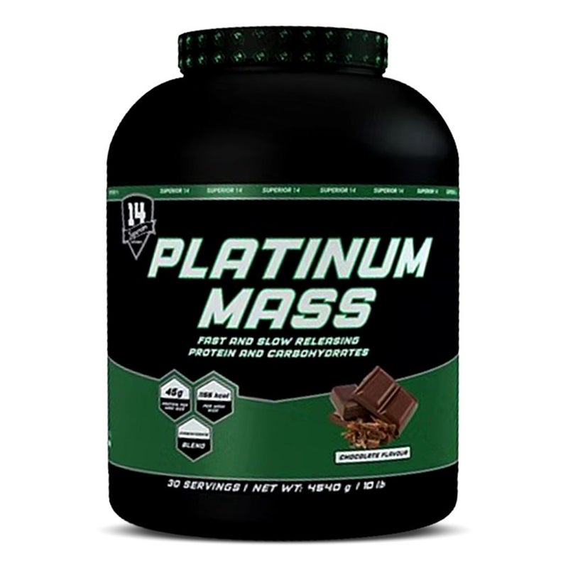 Platinum Mass Gainer Powder, Milk Chocolate Flavor, 10 LB – High-Protein Blend with Creatine for Muscle Strength & Performance Support
