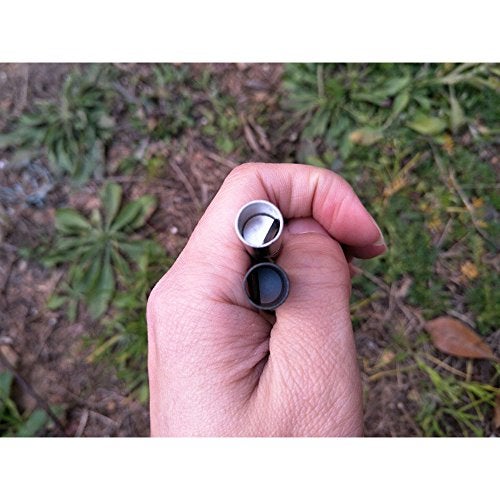 EKLOEN 2 PCS Emergency Hiking Camping Survival Stainless Steel Loud Whistle with Keyring - Image 3