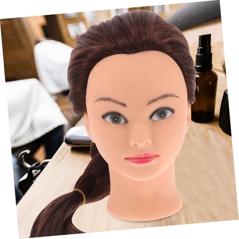 Heat Resistant Hairdressing Training Head Mannequin For Salon Makeup Practice - Image 5