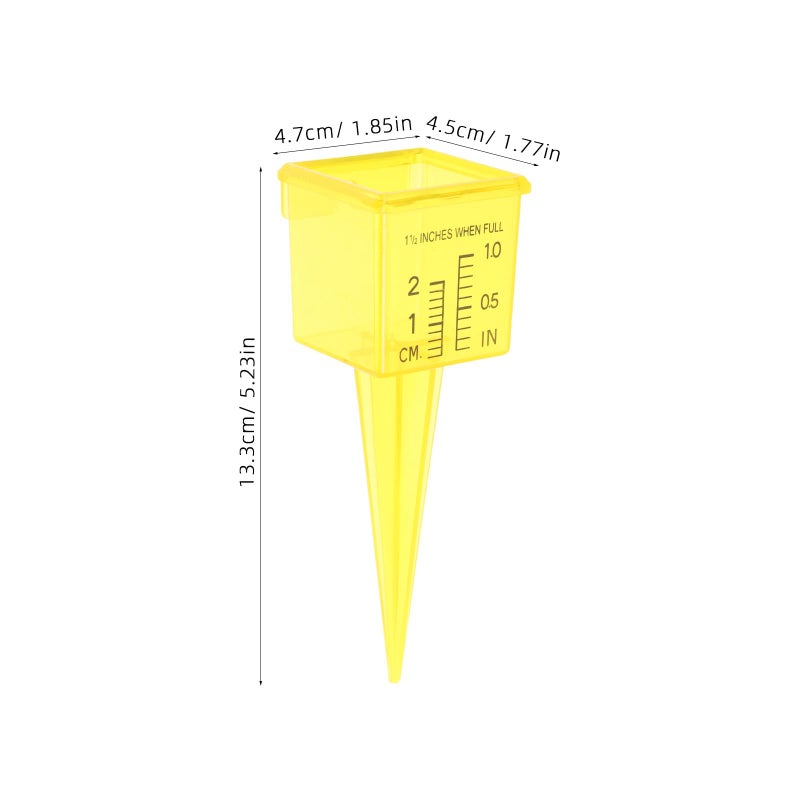 Transparent Rain Gauge 1 5 Inch Outdoor Rainfall Measurement Tool For Lawn Garden - Image 5