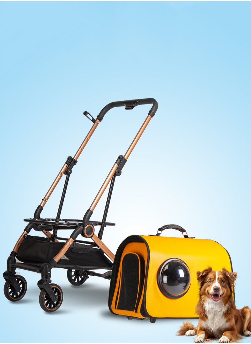 Lightweight foldable pet stroller, suitable for dogs and cats when going out - pzsku/Z5805F934BDFFAAD10245Z/45/_/1715421263/d2043f7b-8db3-4269-95f9-a269701d3014