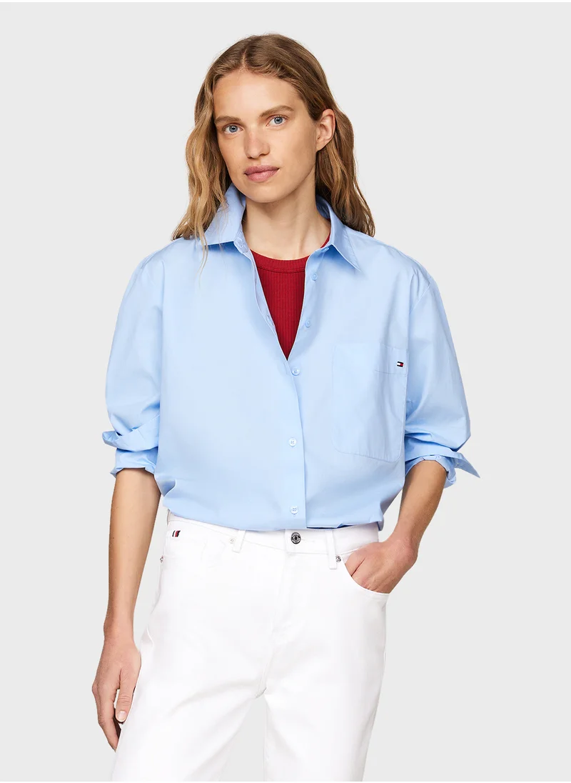TOMMY HILFIGER ESS POPLIN EASY FIT SHIRT