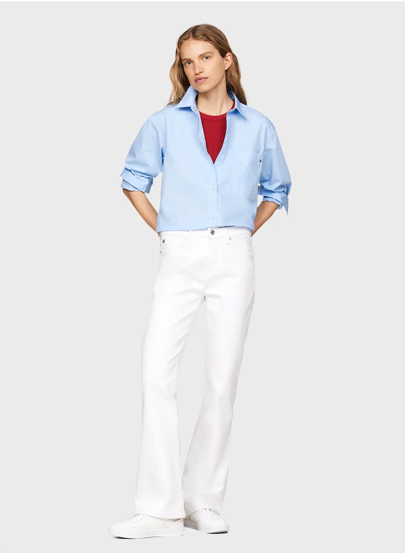 TOMMY HILFIGER ESS POPLIN EASY FIT SHIRT