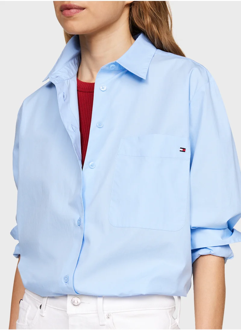 TOMMY HILFIGER ESS POPLIN EASY FIT SHIRT