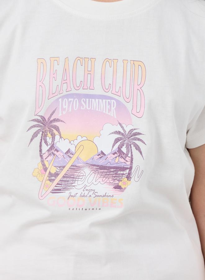 Styli Styli Graphic Print Round Neck T-Shirt  - Image 3